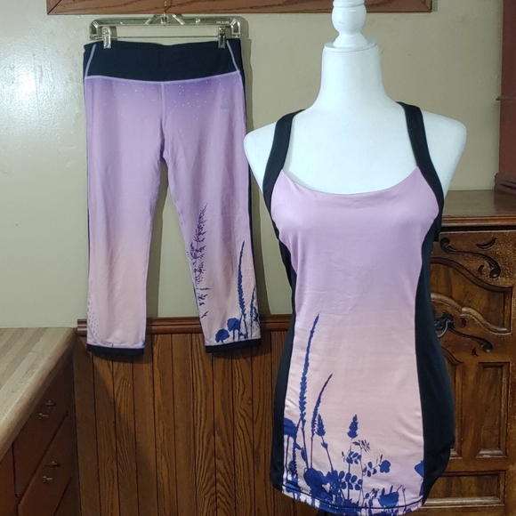 Just Cleave Other - Just Cleave Sunset Yoga Capri Set 12 SEE PICS